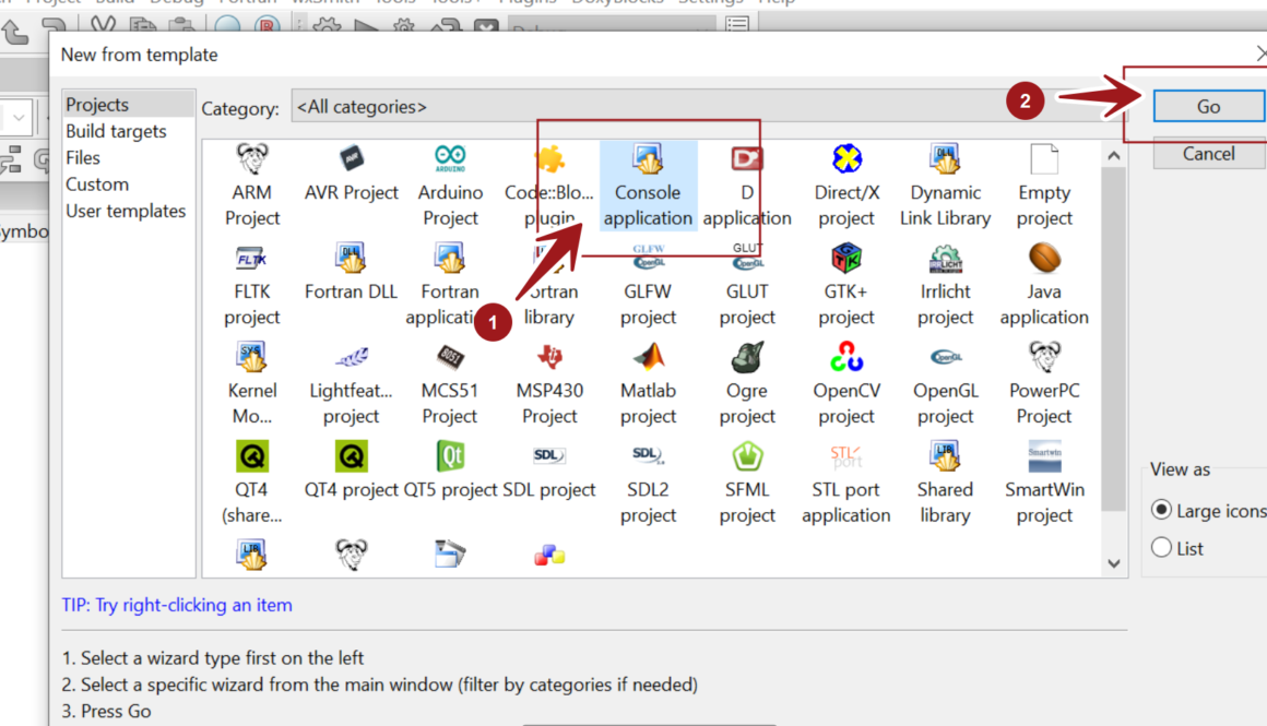 Console C++ Application CodeBlocks
