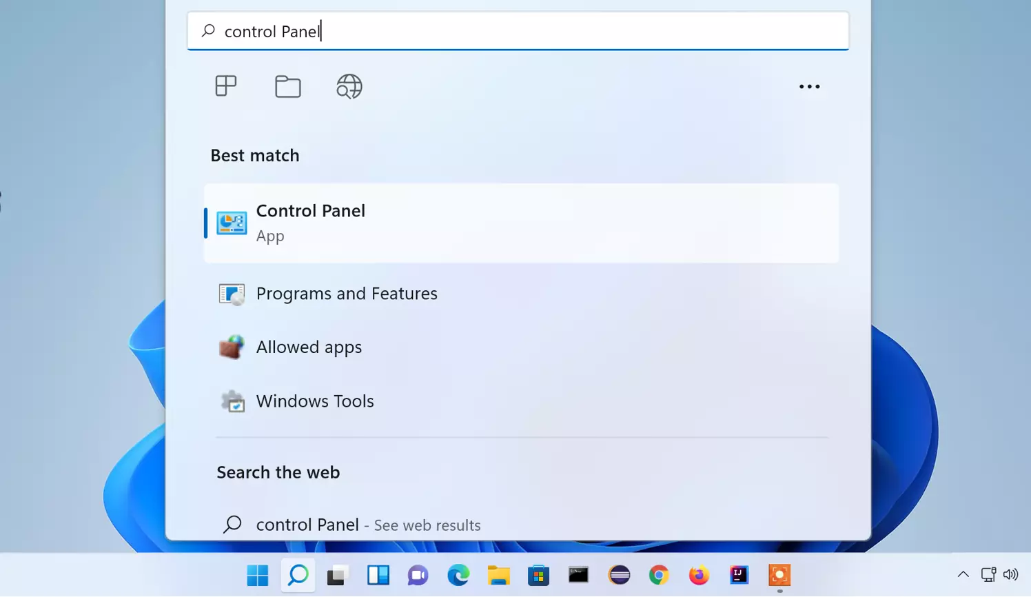 Control Panel Windows 11