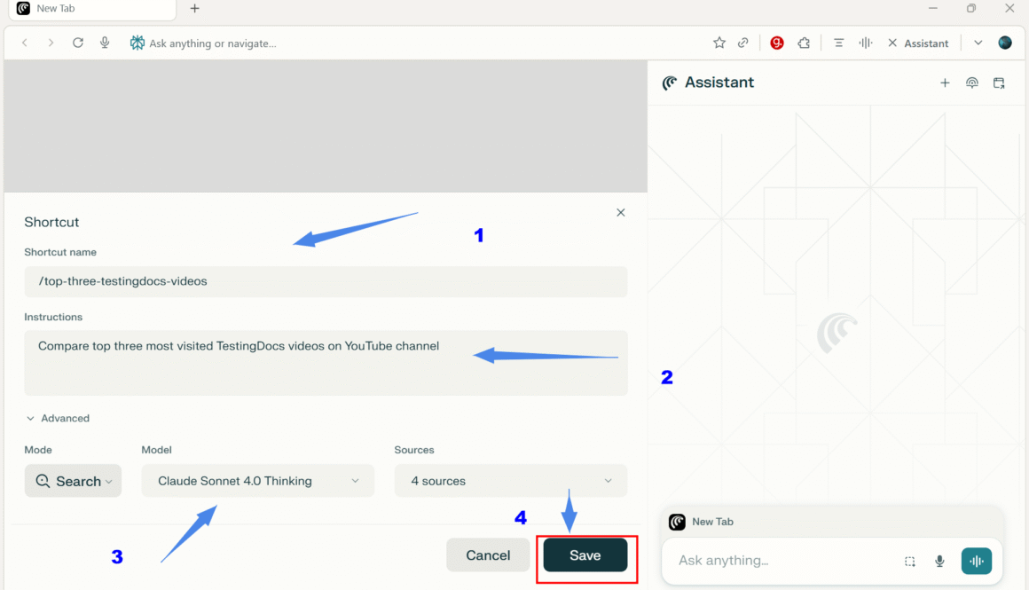 Create Comet Browser Shortcut