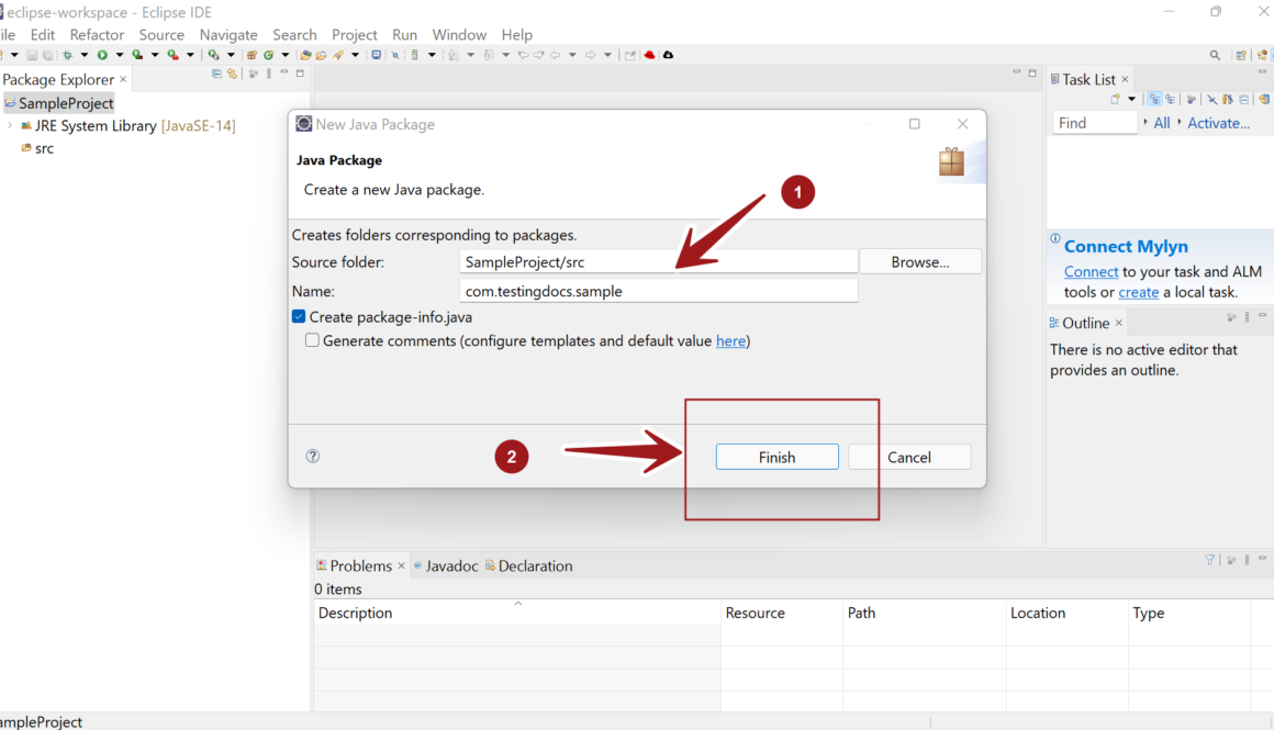 Create New Java Package Eclipse IDE
