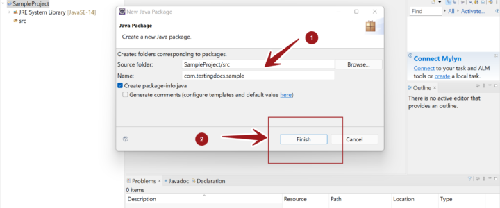 Create New Java Package Eclipse IDE