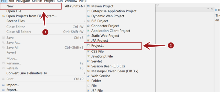 Create New Java Project