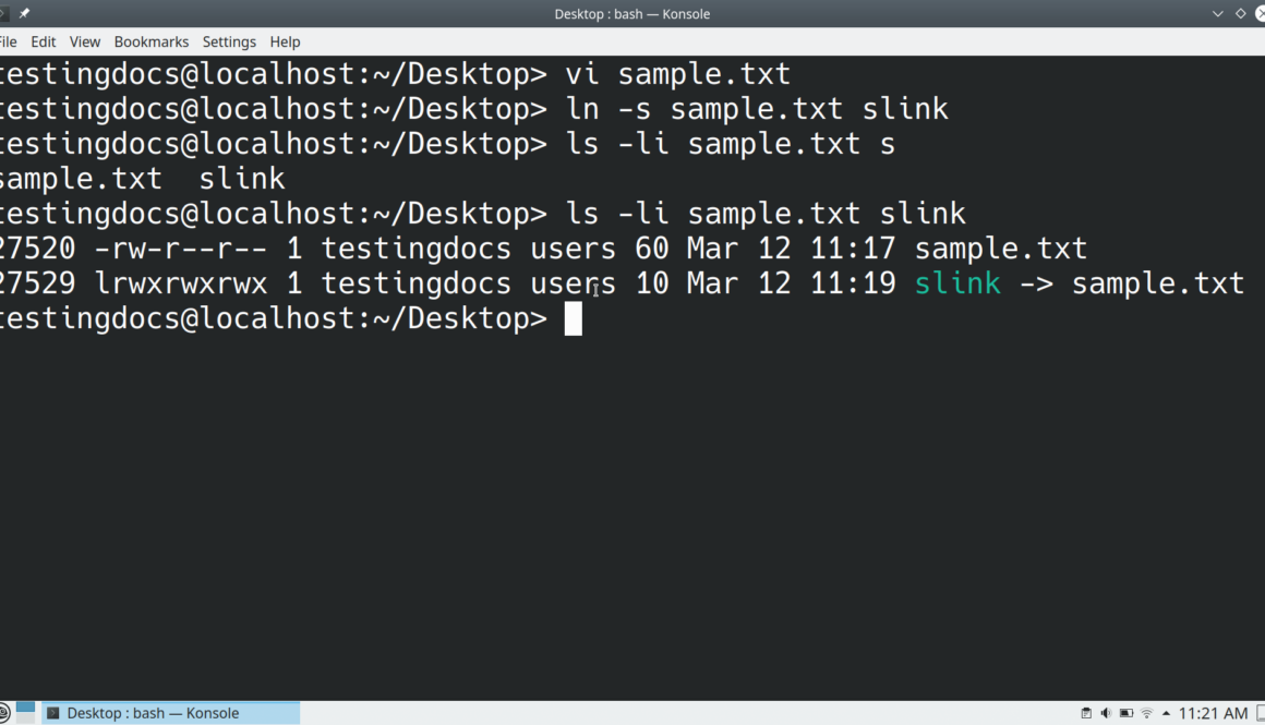 Create a Symbolic link