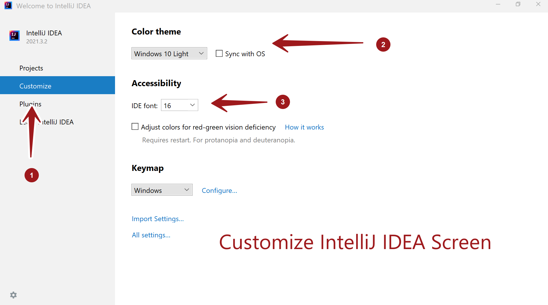 Customize IntelliJ IDEA Screen