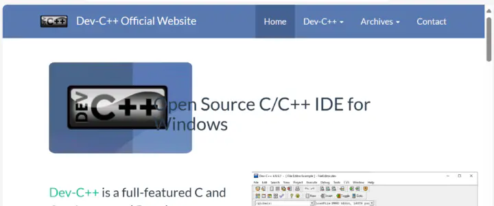 DevC IDE for Windows