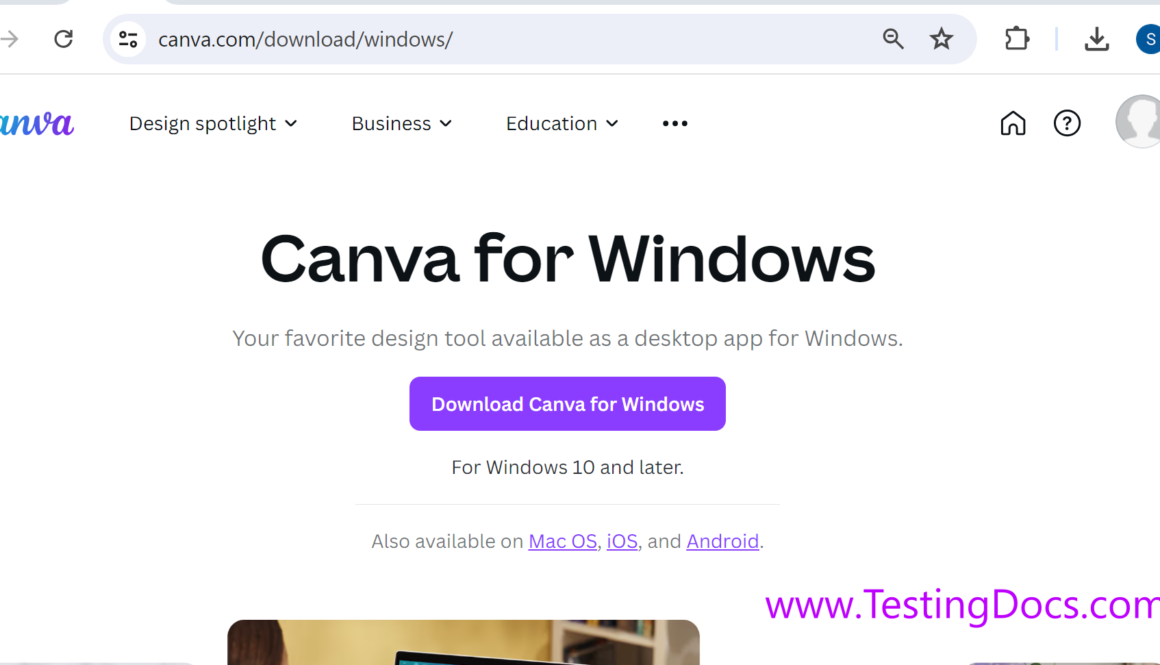Download Canva on Windows