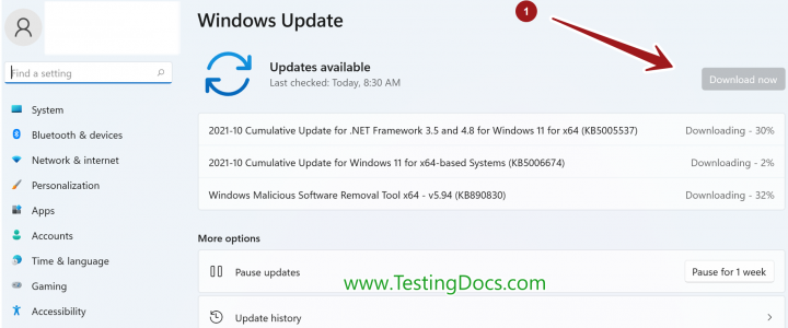 Download Cumulative Updates Windows 11