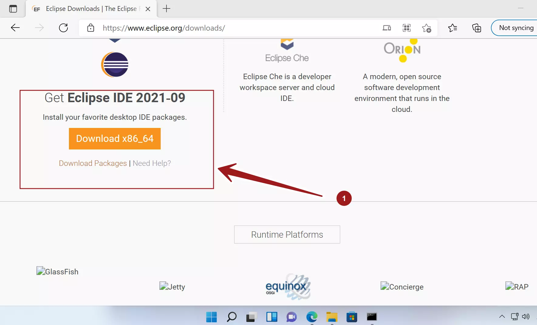 Download Eclipse Installer Windows 11