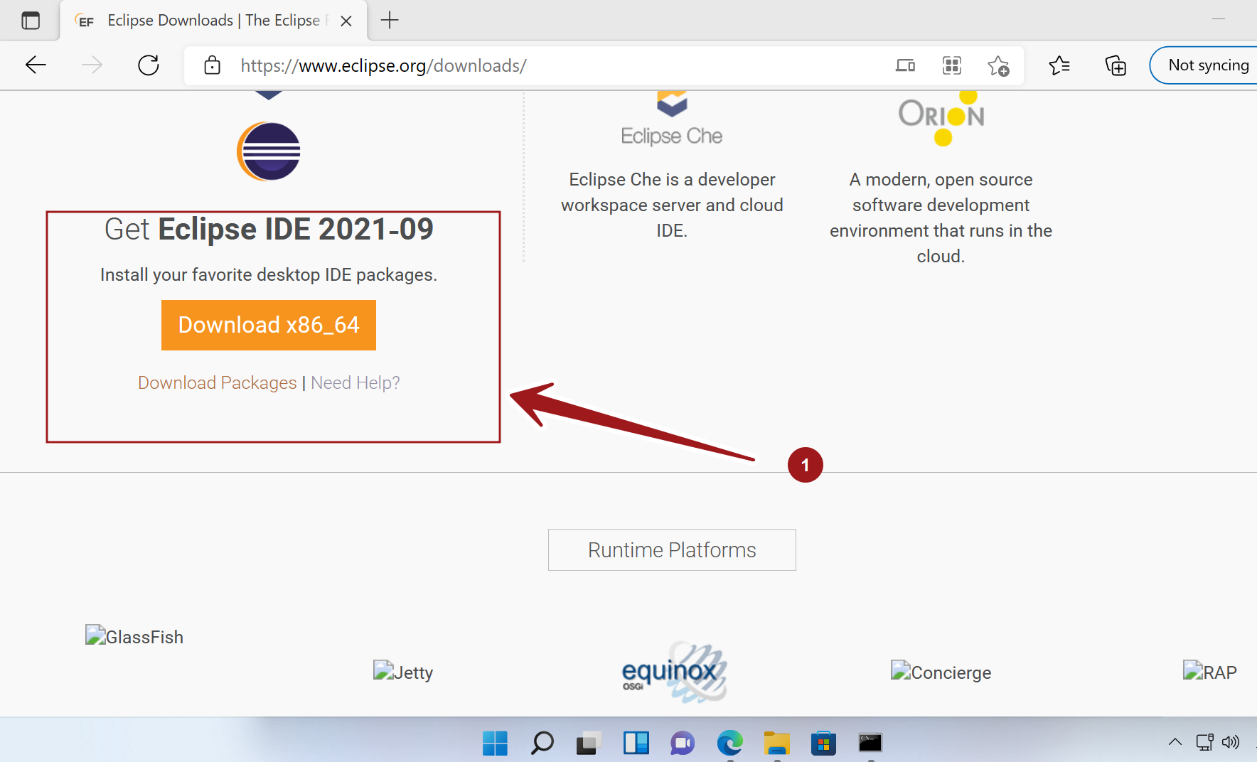 Install Eclipse IDE on Windows 11