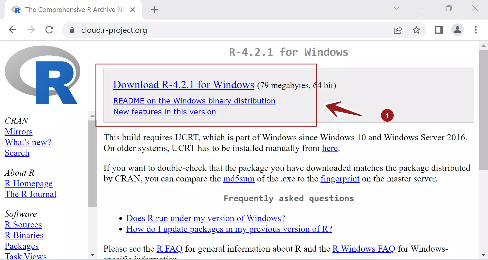 Download R Windows 11