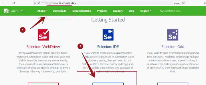 Download Selenium IDE