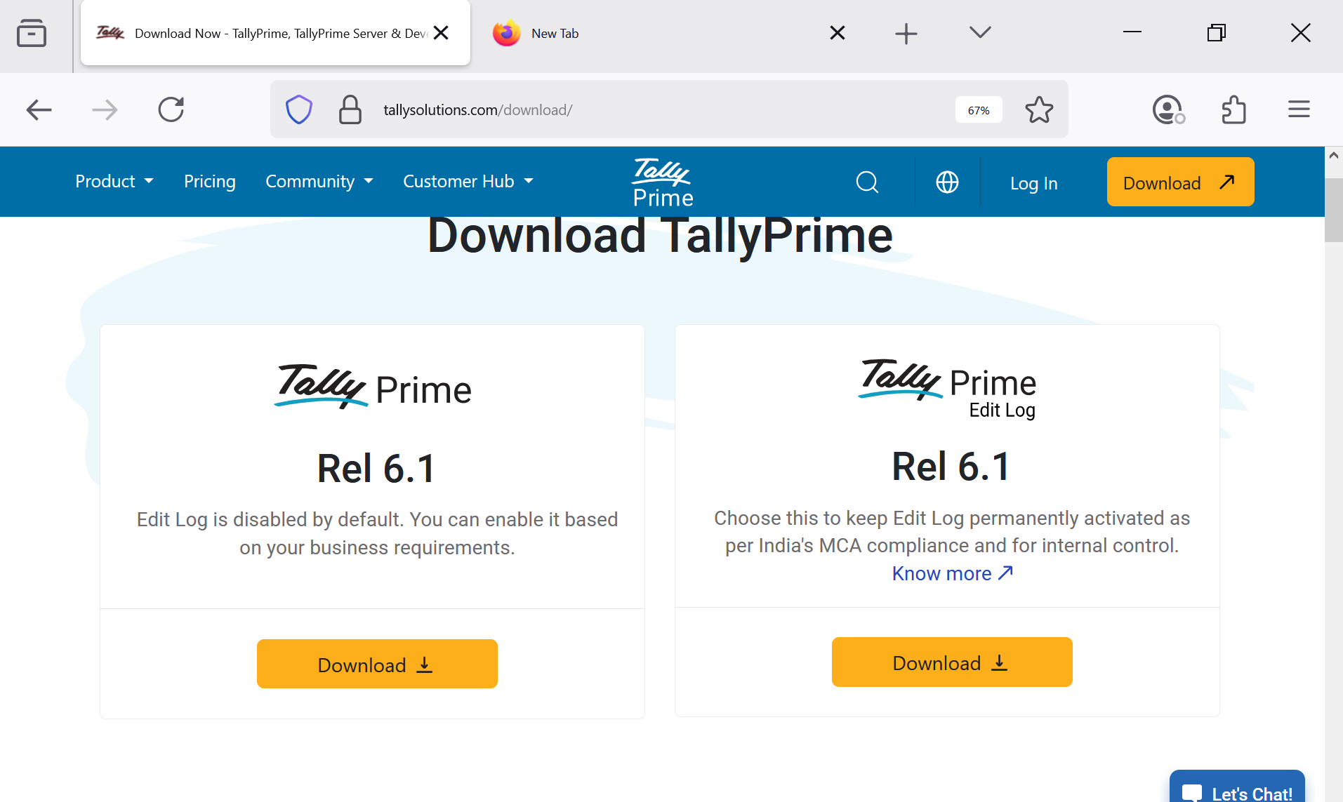 Download TallyPrime