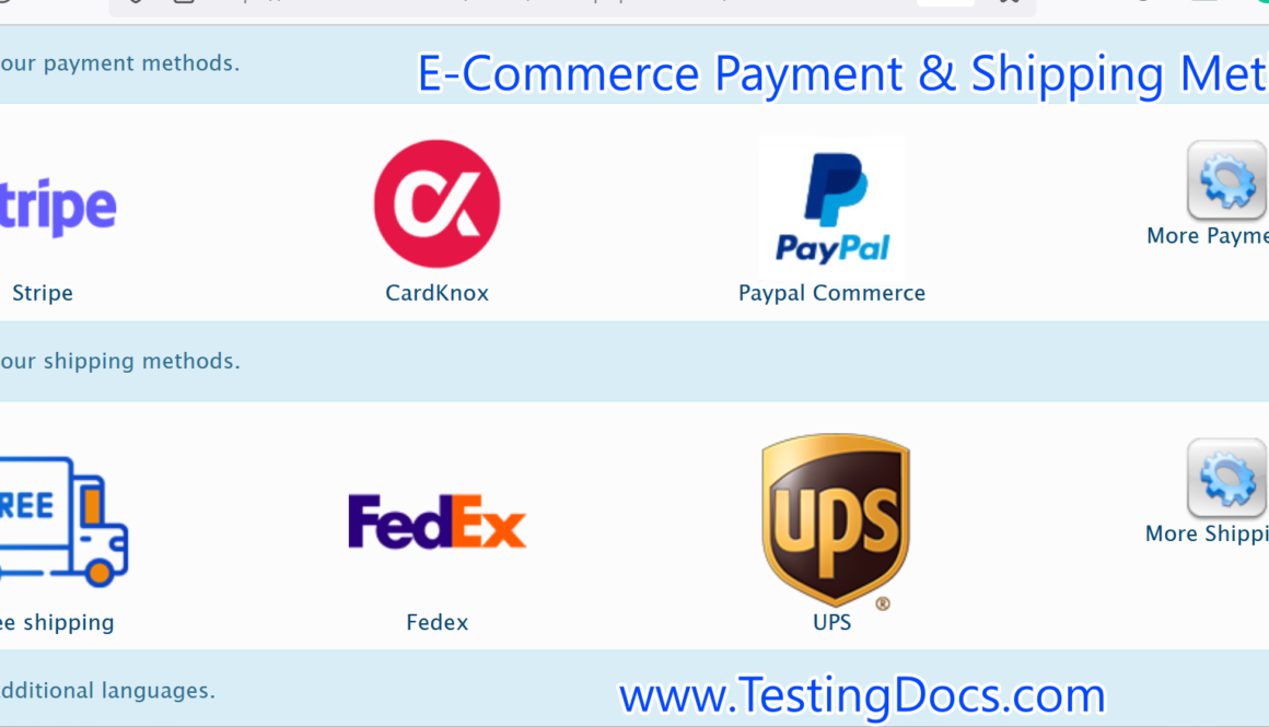 E-Commerce Payment Methods