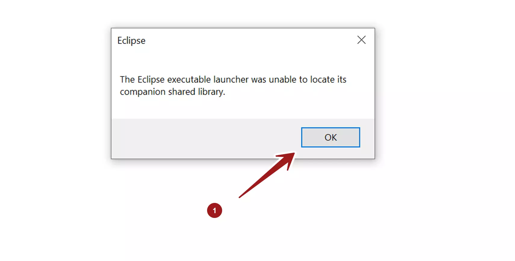 Eclipse Launcher Error Shared Library