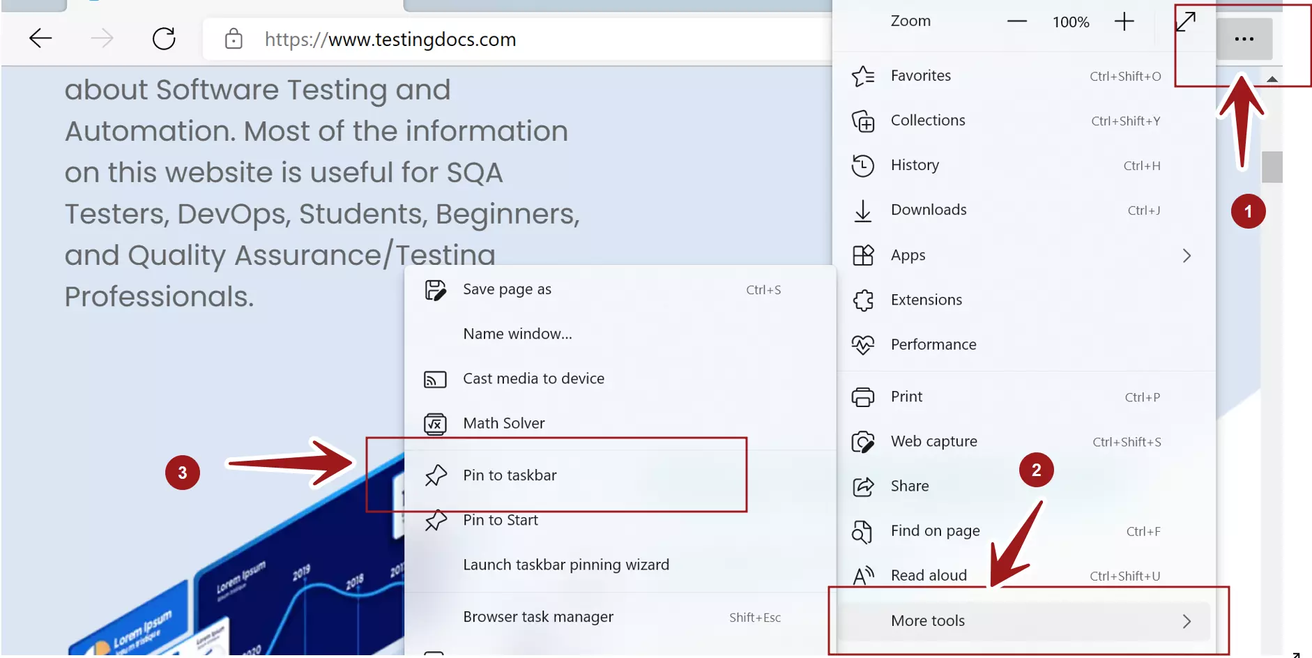 Pin Websites To Taskbar On Windows Testingdocs Com