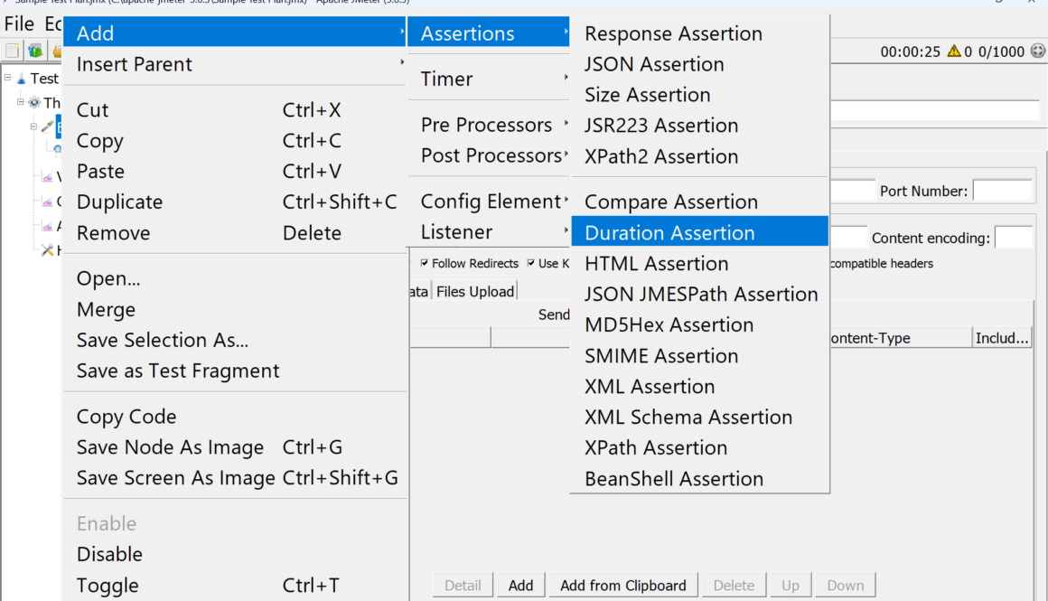 Example Page Duration Assertion