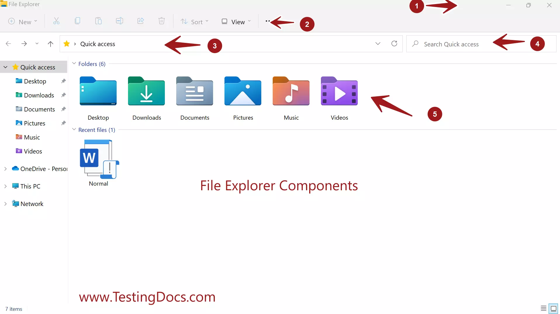 File Explorer Components