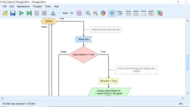Search Text File in Flowchart | TestingDocs