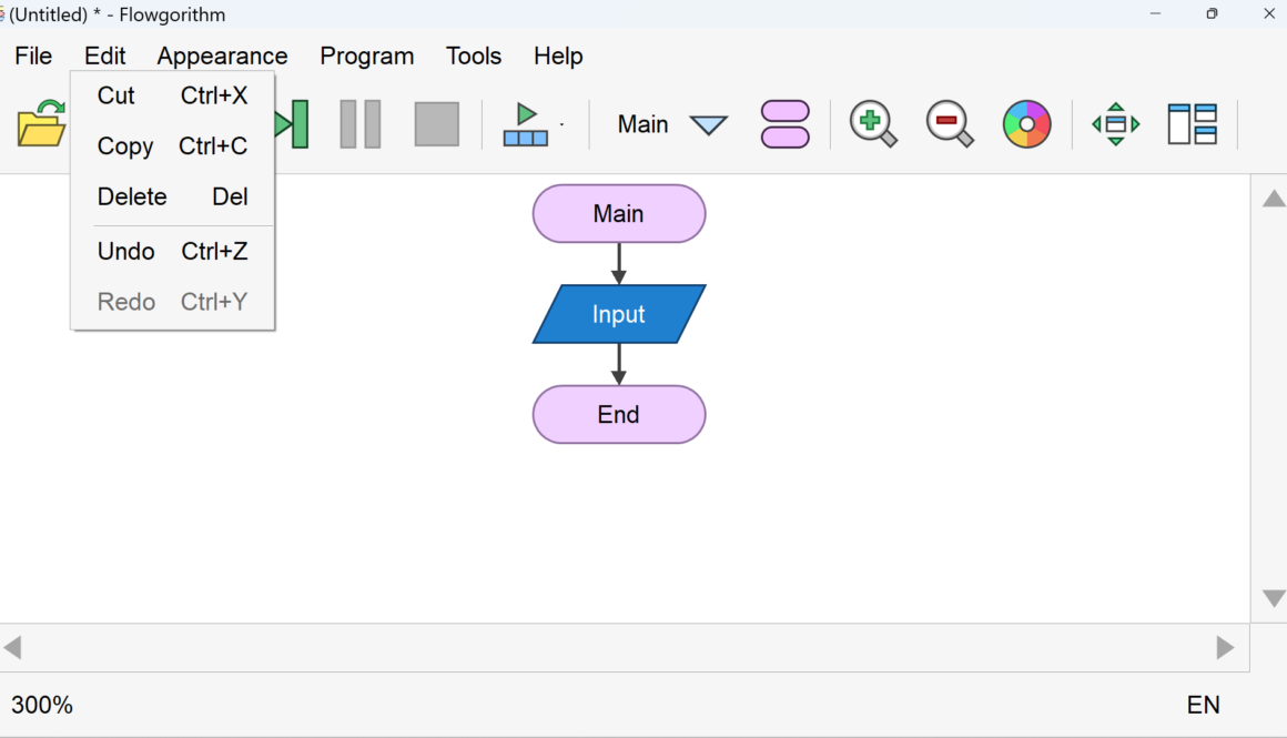 Flowgorithm Flowchart Edit Options