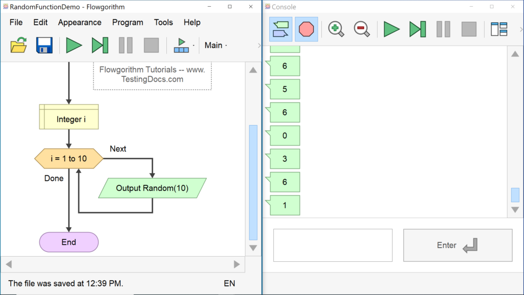 Flowgorithm Random Function | TestingDocs.com
