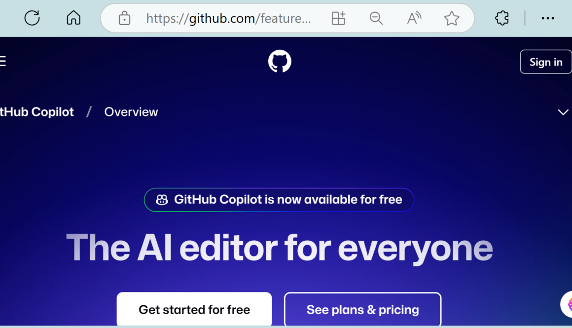 GitHub Co Pilot AI Editor