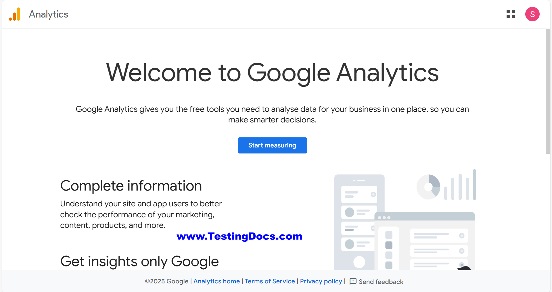 Google Analytics TDocs