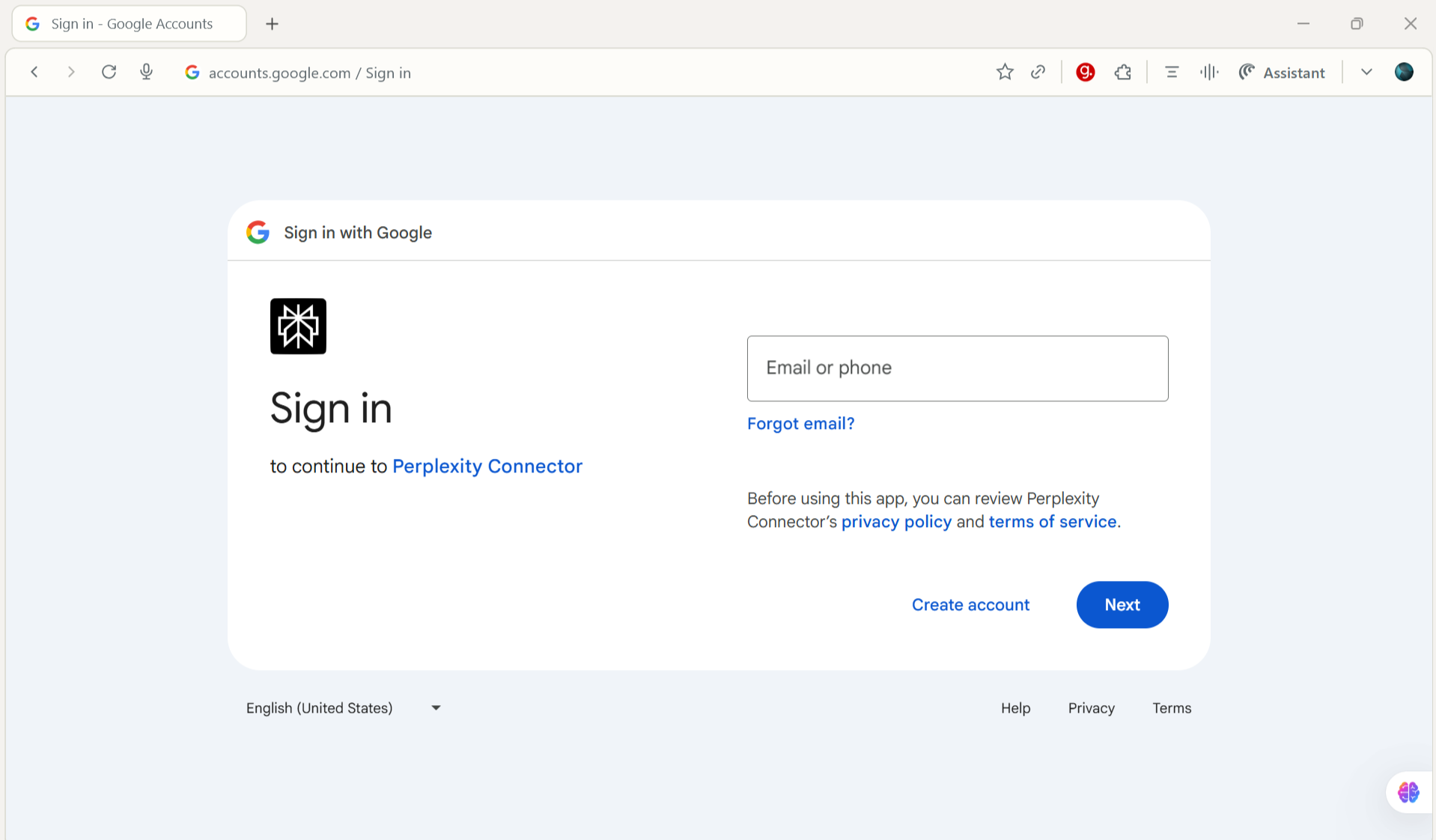 Google Perplexity Connector