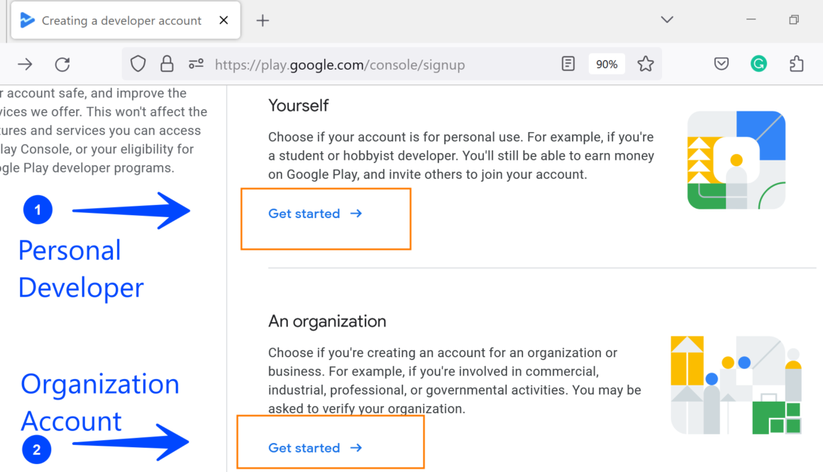 Google Play Console Account