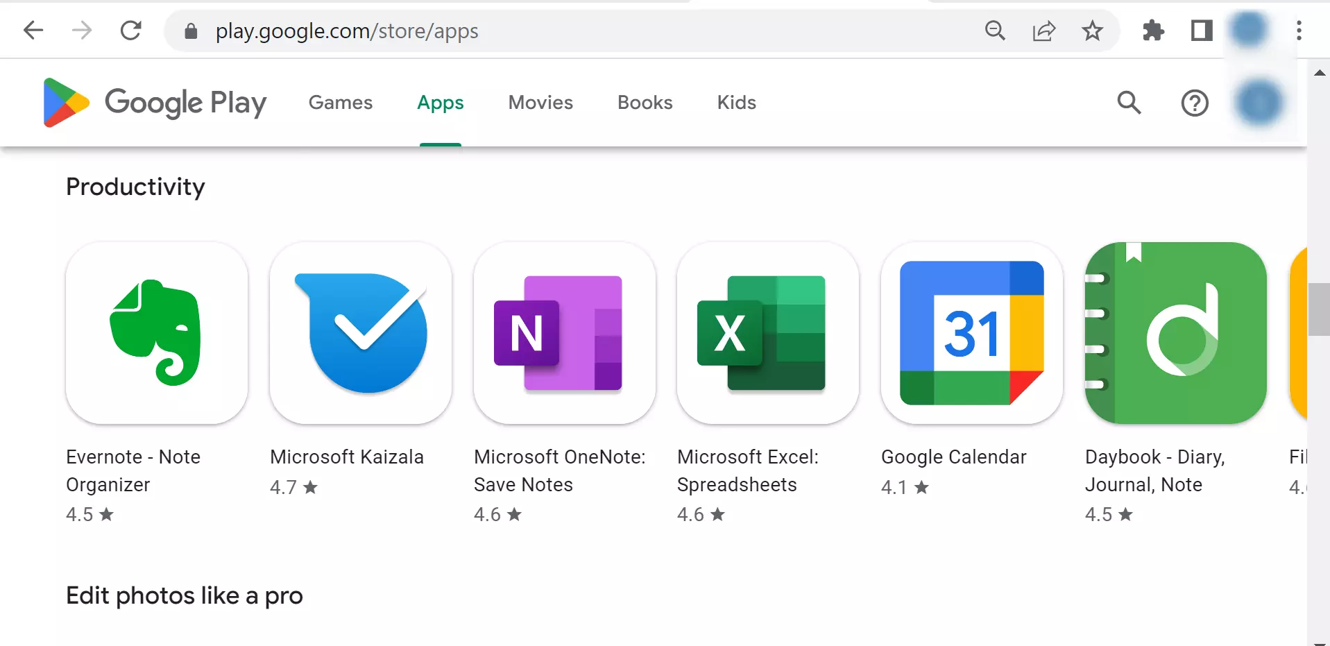 Google Play Store Desktop