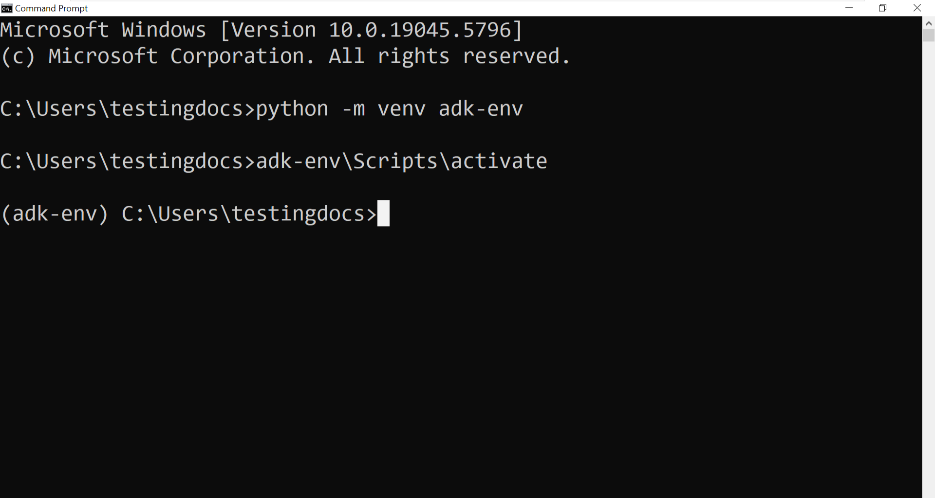 Google Python ADK Install
