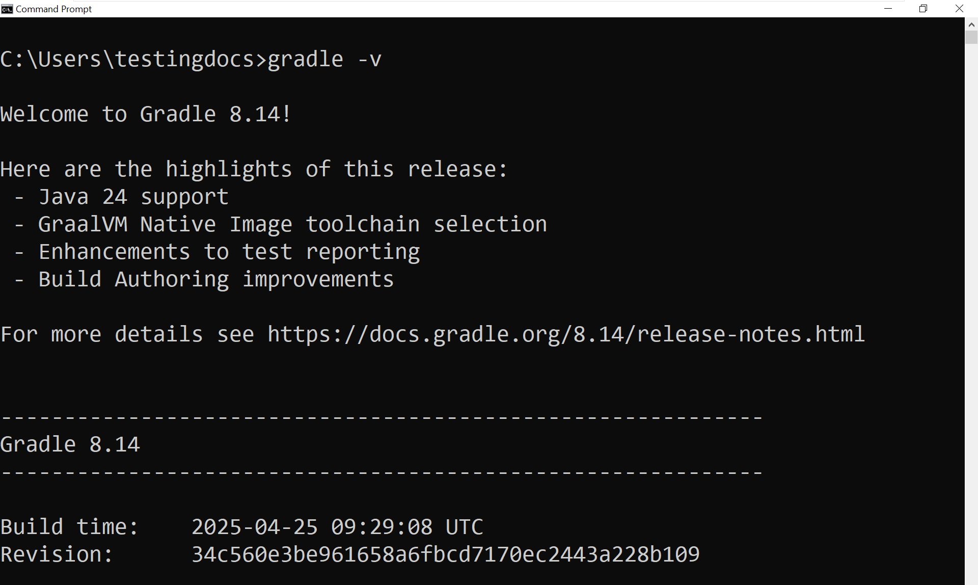 Gradle Verify Install Windows