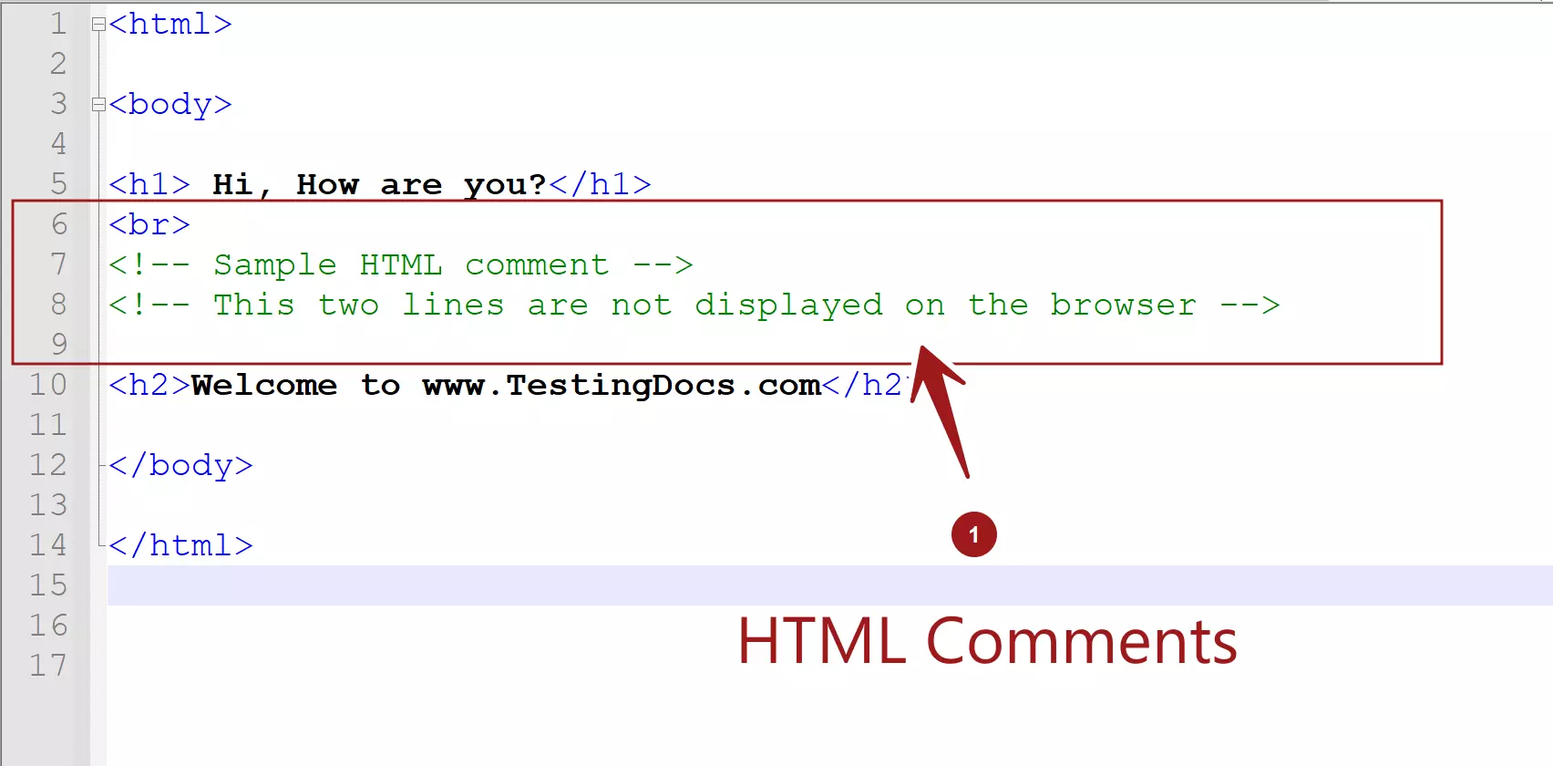 HTML Comments