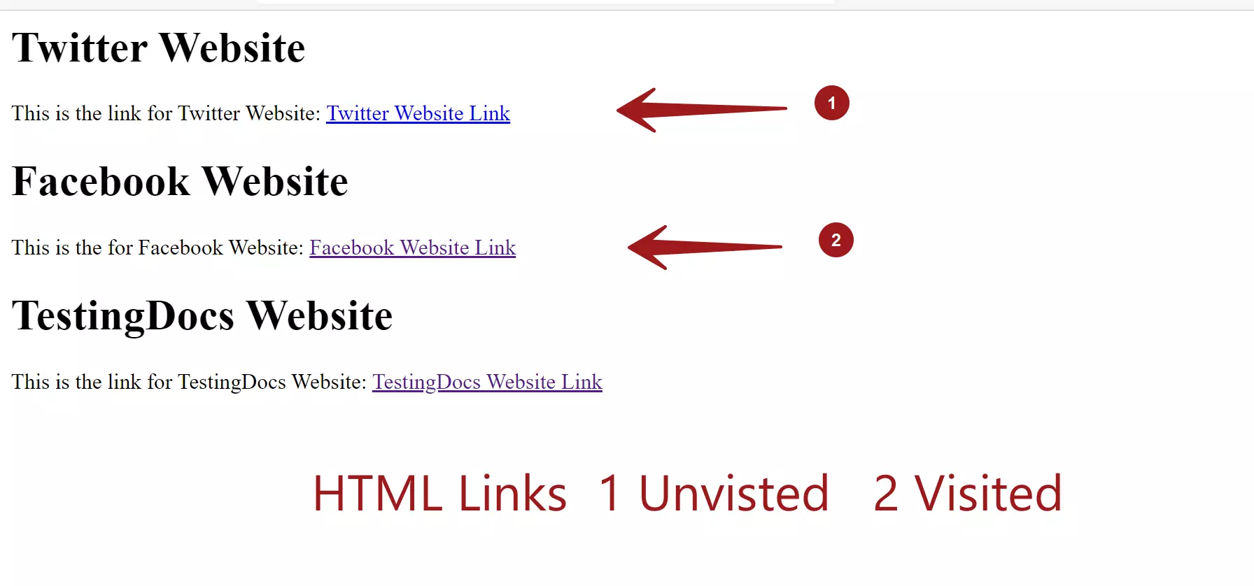 HTML Hyperlinks
