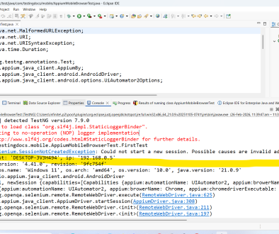 How to Fix org.openqa.selenium.SessionNotCreatedException
