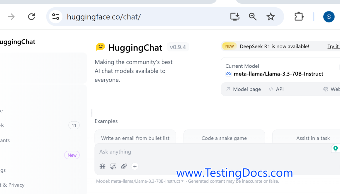 Hugging Chat Introduction