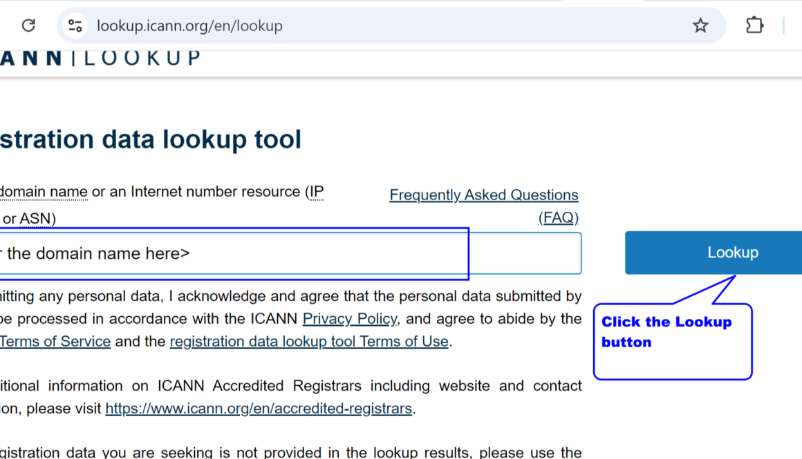 ICANN Lookup Tool