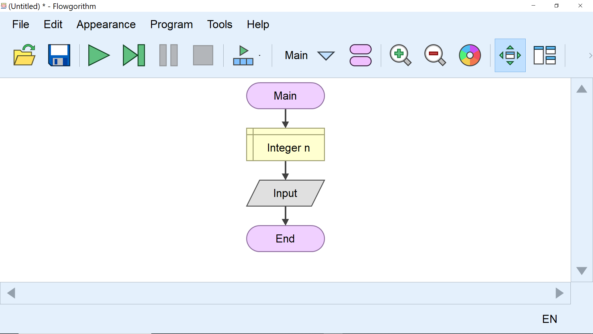 Input Gray Color Flowgorithm