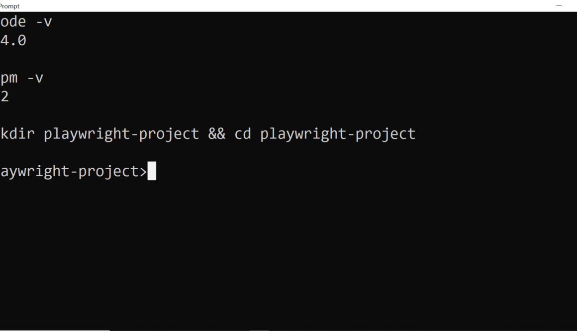Install Playwright on Windows