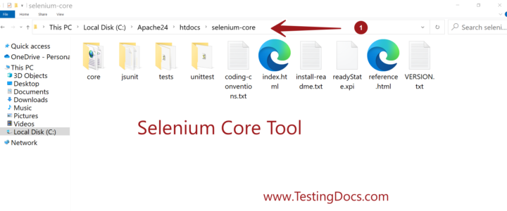 Install Selenium Core Tool