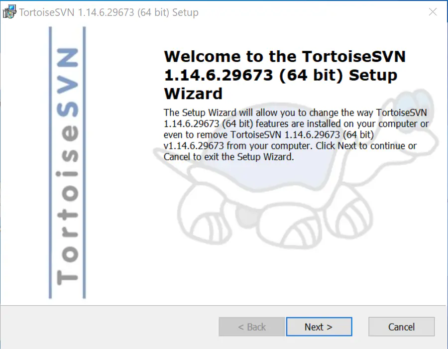 Install TortoiseSVN on Windows