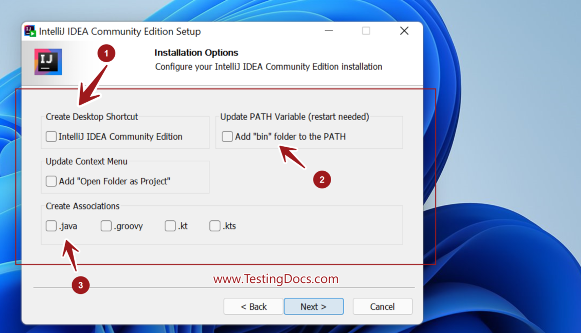 IntelliJ IDEA Desktop Shortcut Win11