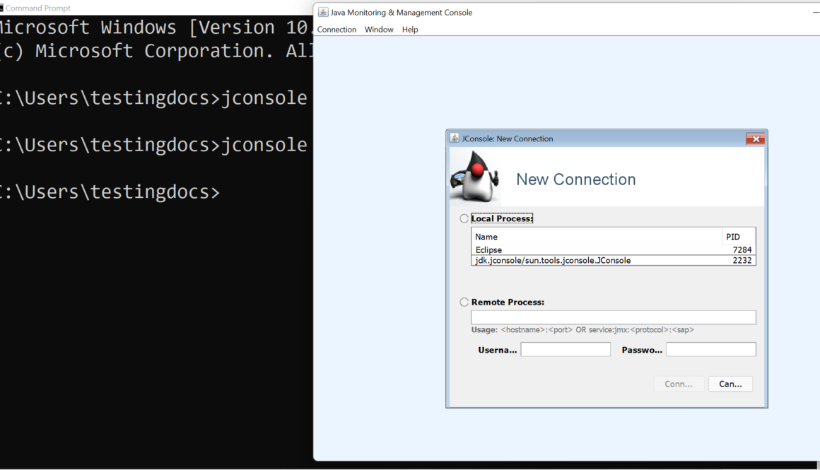 JConsole Java Monitoring Console