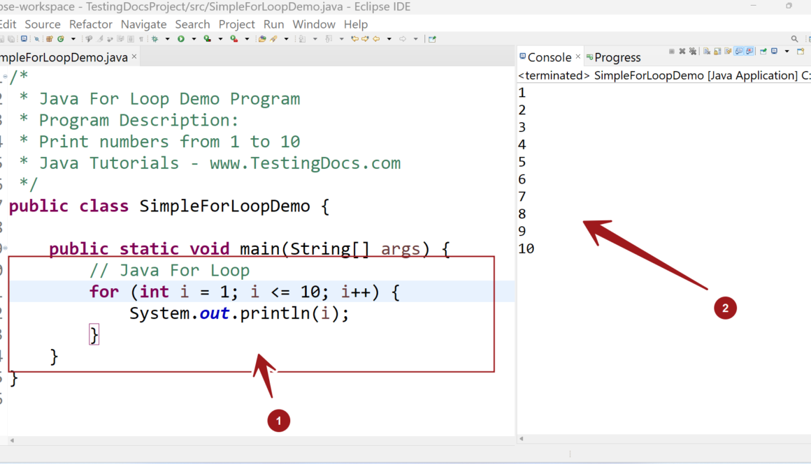 Java For Loop Statement