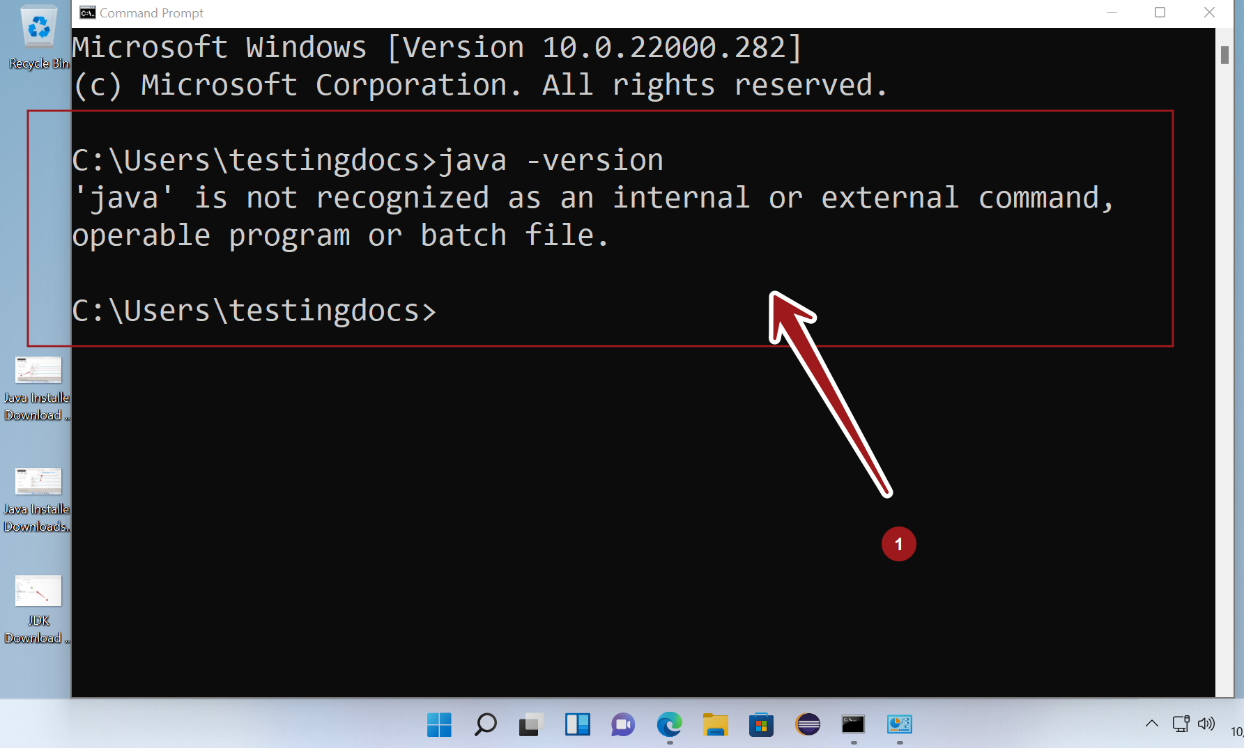 Java Not Installed Windows 11