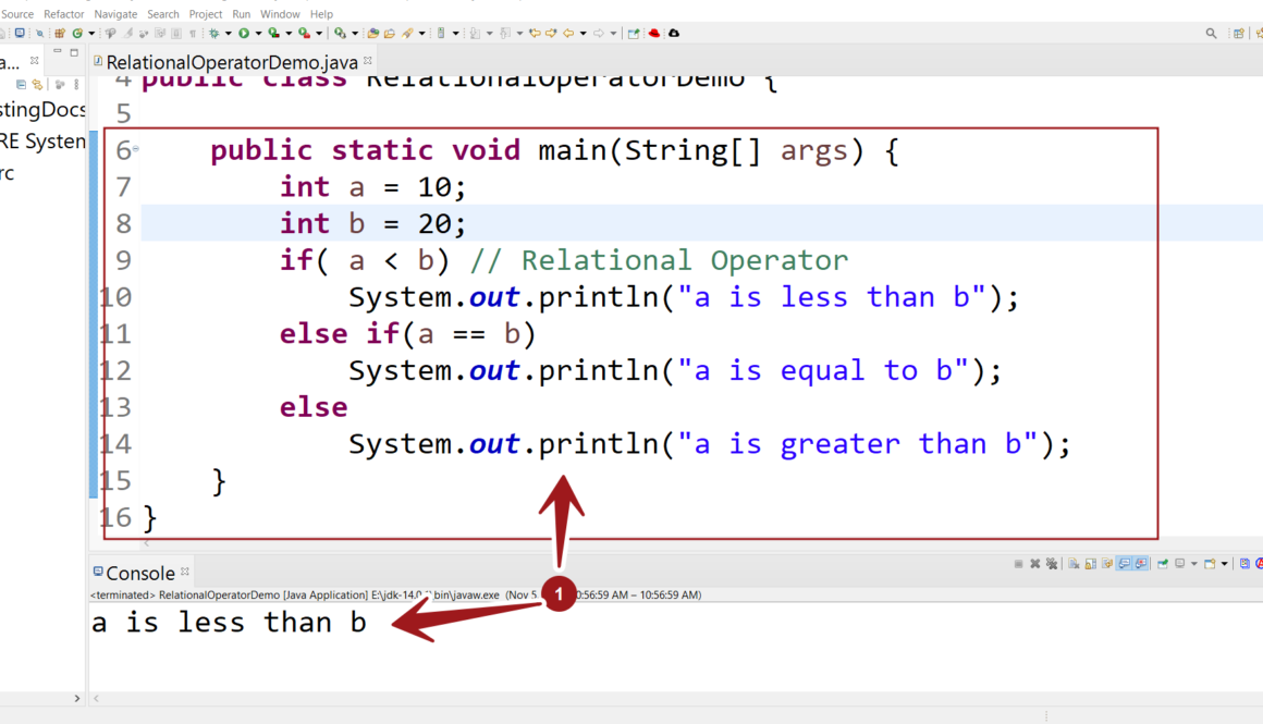 Java Relational Operator