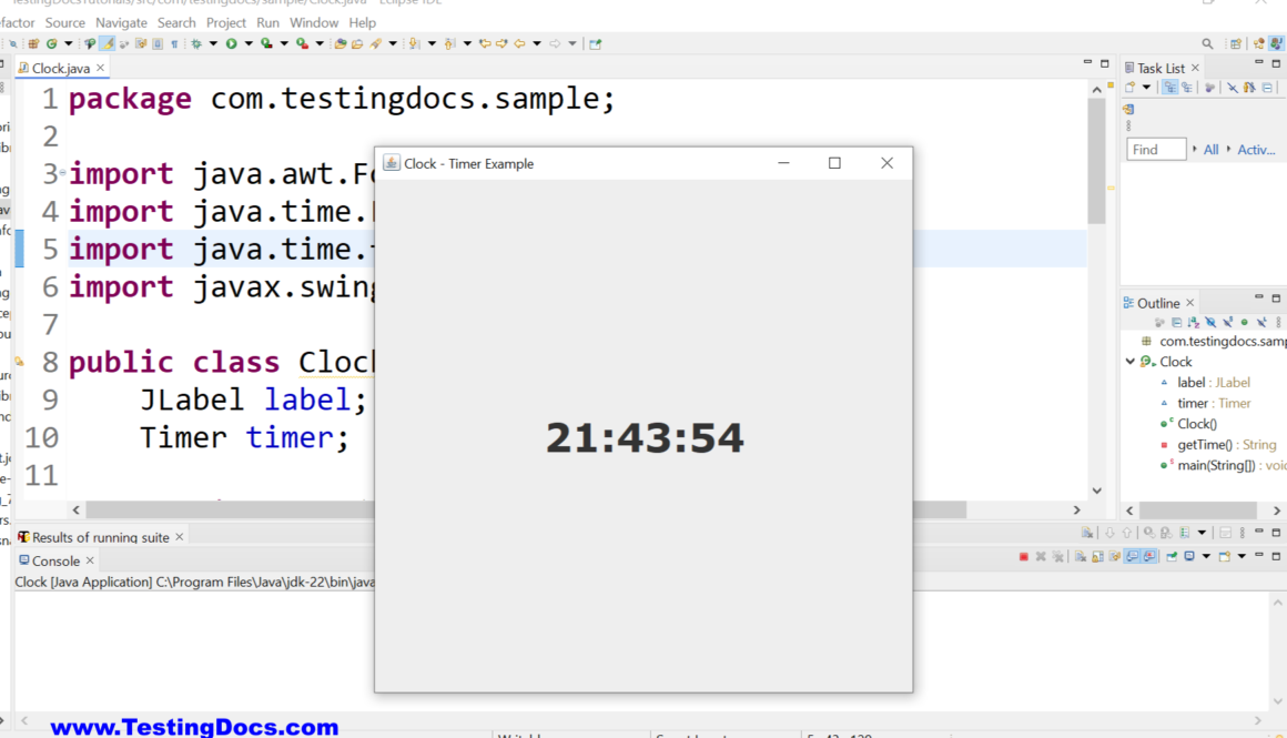 Java Timer Class