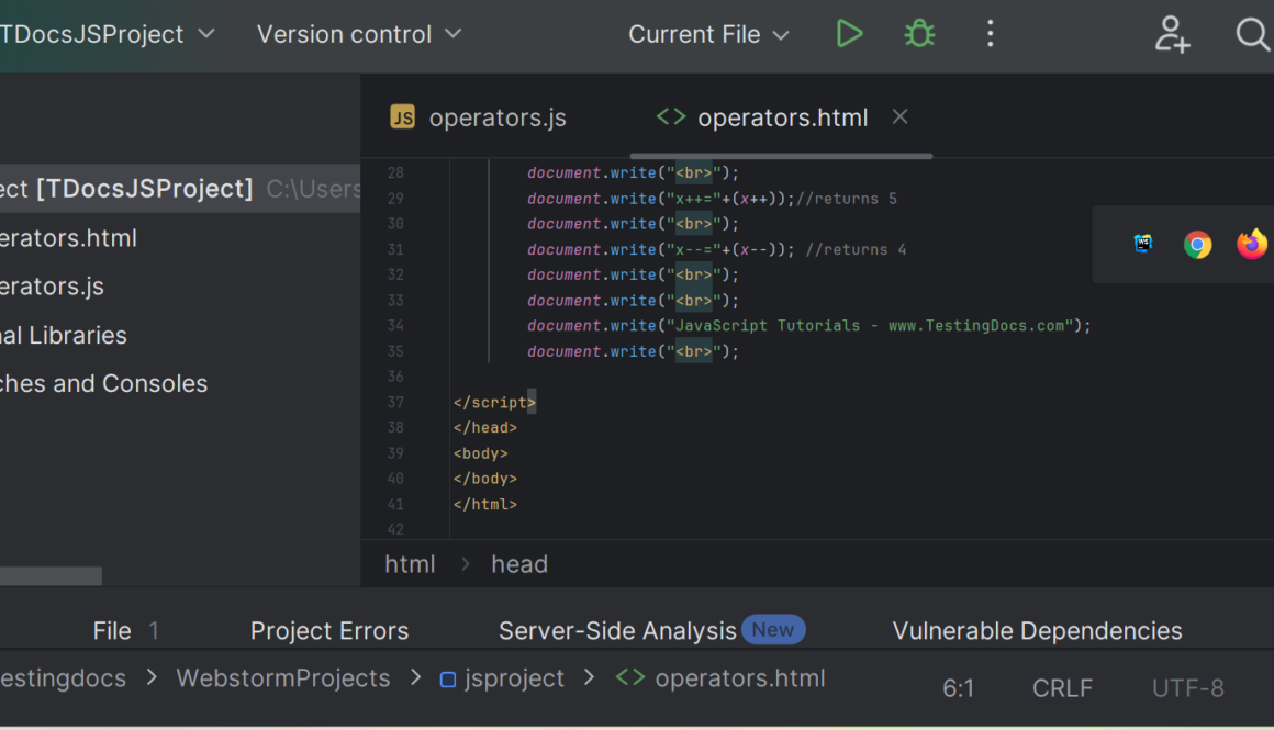JavaScript Arithmetic Operators