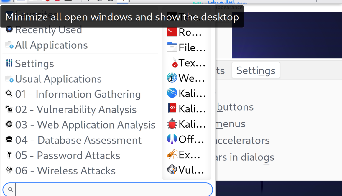 Kali Linux Tools List