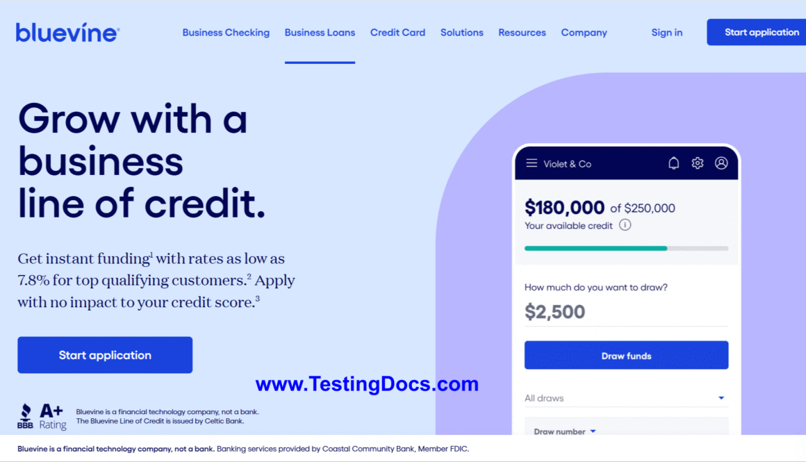 Line of Credit Software