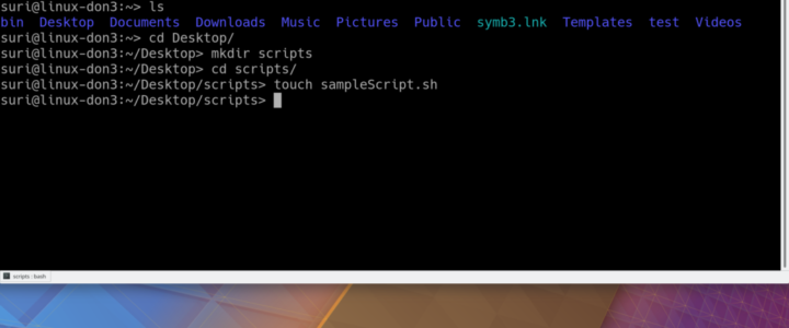 Shell Script to Display Name in Linux